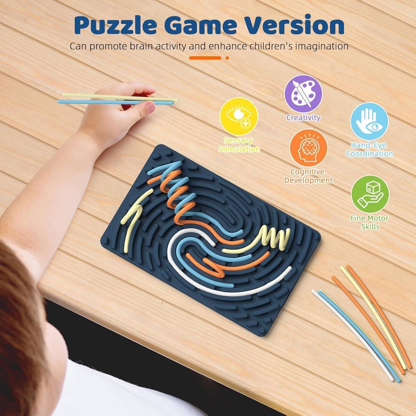 Sensor Activity Board Double-Sided Silicone Montessori Toys